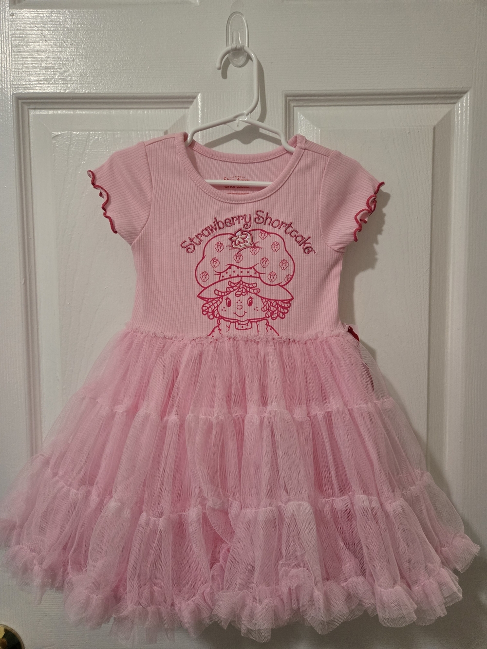 Strawberry Shortcake Pink Tulle Dress for Kids